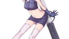 Thigh highs Simple Background