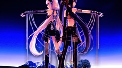 Thigh highs twintails fishnet