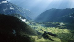Tibet fields Villages