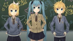 Tie Ribbons schoolgirls school drawings stockings pants blondes 