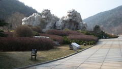 Tiger beach square sculpture Tigers dalian liaoning laohutan