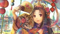 Tigers redheads fantasy art