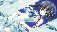 Tights striped lingerie Anime