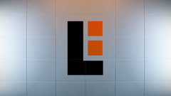 tiles black holes black orange textured digital art logo