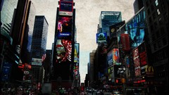 Times Square cityscapes new york city