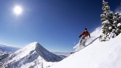 To go telemark Skiing