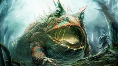 Toad artwork amphibians fantasy art Hypnotoad