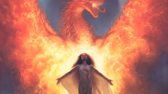 Todd Lockwood woman Dragons