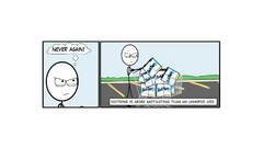 Toilet paper comic strip