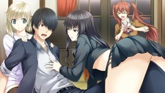 Tokyo anime girls black hair game cg twintails tokyo babel 