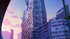 Tokyo ruins post-apocalyptic buildings