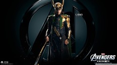 Tom hiddleston loki sceptres The Avengers (movie)