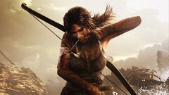 tomb raider lara croft video games bow PC gaming video game art