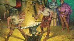 Tools Swords forge the lord of the rings fantasy art Darrell K 