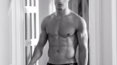 Topless grayscale cristiano ronaldo