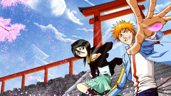 Torii cherry blossoms bleach