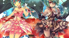 Touhou bare shoulders dress