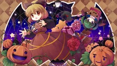 Touhou dress Flowers cats