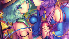 Touhou dress green eyes