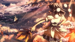 Touhou flying hakurei reimu