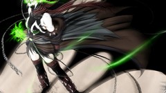 Touhou green eyes capes