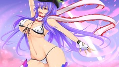 Touhou hinanawi tenshi cleavage bikini hentai thigh highs 
