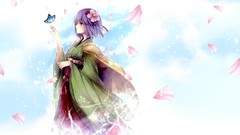 Touhou Japanese purple hair