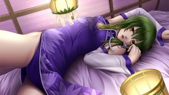 Touhou long hair miko