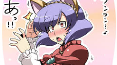 Touhou nekomimi purple hair