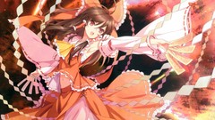 Touhou orange long hair