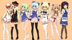 Touhou panties blue eyes