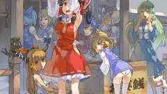 Touhou panties dress horns