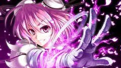 Touhou purple pink hair