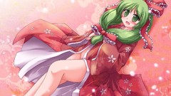 Touhou Ribbons kimono green