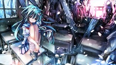 Touhou school uniforms schoolgirls