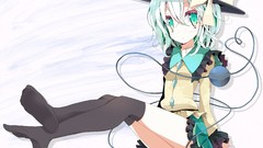 Touhou skirts green eyes