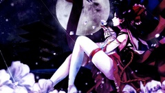 Touhou stockings moon miko