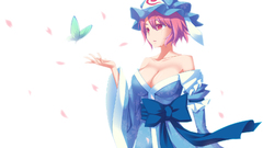 Touhou tears pink hair