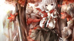 Touhou Trees autumn leaves