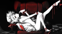 Touhou Vampires monochrome nude