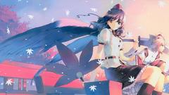 Touhou wings animal ears