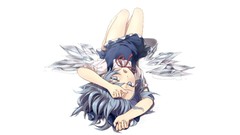 Touhou wings blue eyes