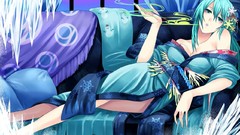 Touhou wings couch dress