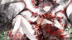 Touhou wings dress ass