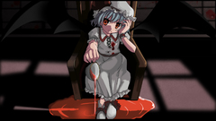 Touhou wings dress blood