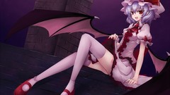 Touhou wings dress night