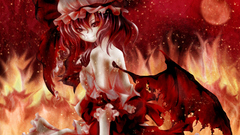 Touhou wings fire moon