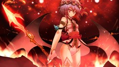 Touhou wings fire moon