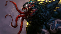 Tounge Venom monster spider