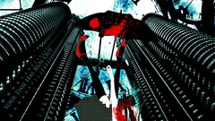 Tower blood falling down